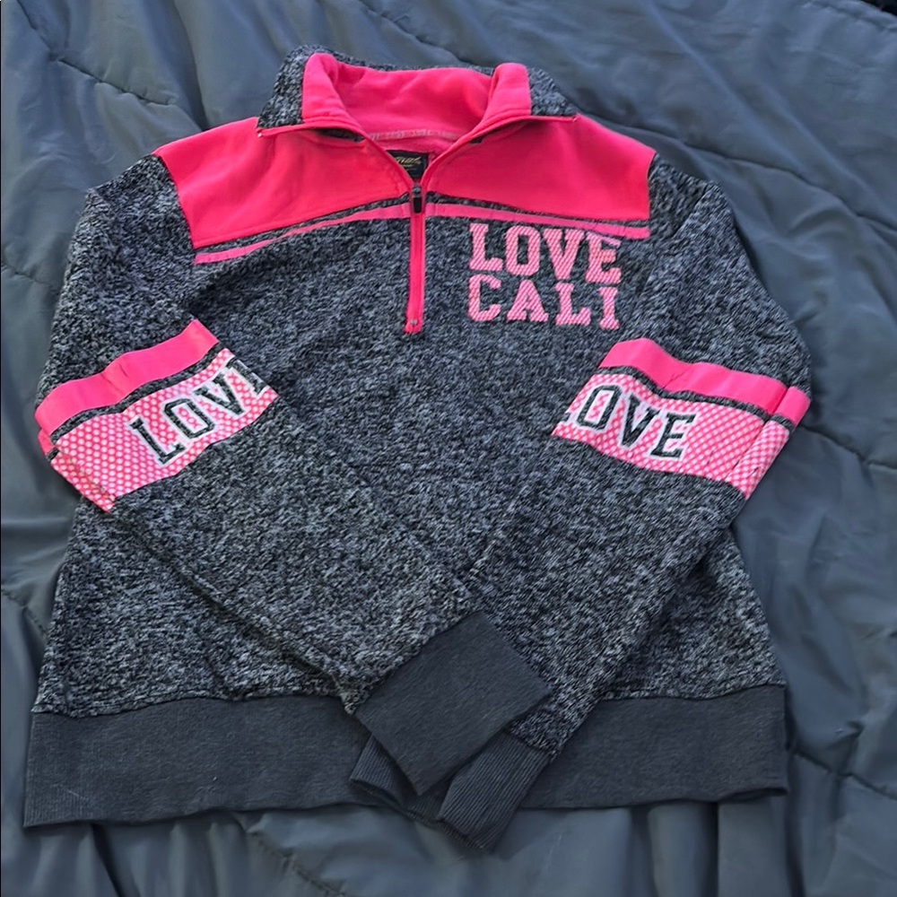 26 International Pink and Gray Love Cali Sweatshirt